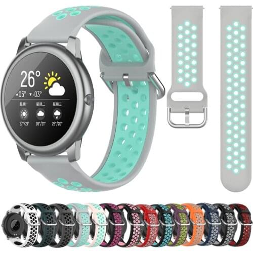 Contrast Watchband For Xiaomi Huami Amazfit Watch Silicone Wrist Strap Band For GTS Pace Stratos 20/22mm Amazfit Bip GTR 47/42mm