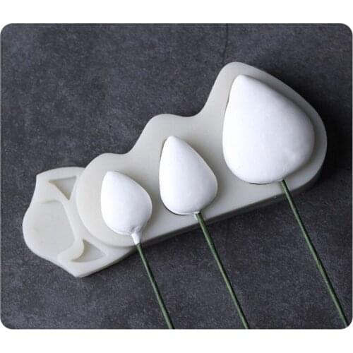 Flower Rose Cones Silicone Mold Fondant Cake Decorating Mold Sugarcraft Chocolate Baking Tools For Cake Gumpaste Mold