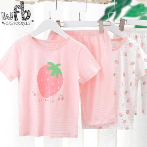 Летние пижамы для девочек Wobfaobxylf China At AliExpress