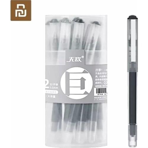 Xiaomi Wudi 0.5mm Roller Pen Quick Dry Black Color Ink Straight Liquid Gel Pen For School Office Stationery 22 Pcs/Set