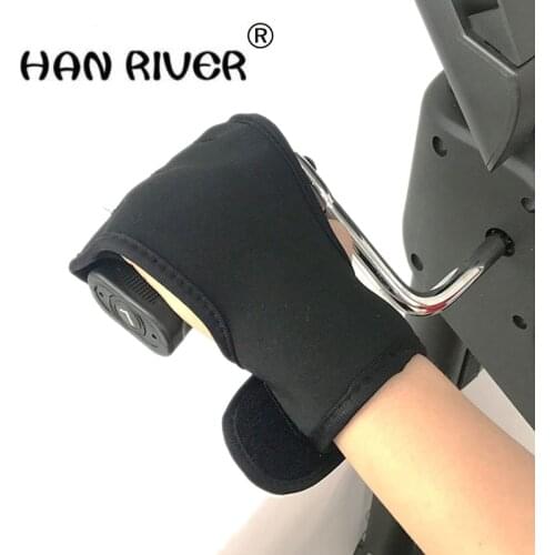 HANRIVER 1PC Rehabilitation Hand Brace Gloves Help stroke or Finger weakness patient to hold the handle of Physiotherapy Bike