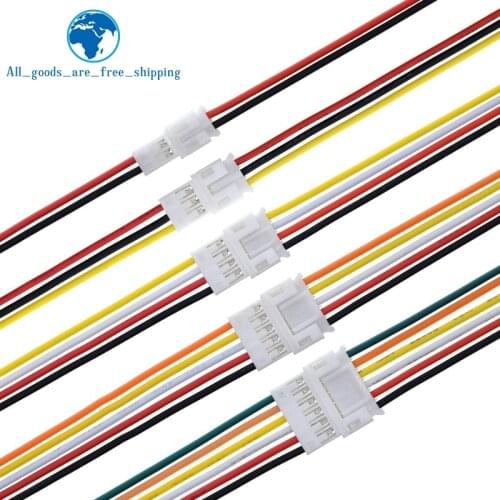 10PCS 5Pair Micro JST PH 2.0 2P 3P 4P 5P 6PIN Male Female Plug Connector With Wire Cables 15CM+15CM For Arduino MP3