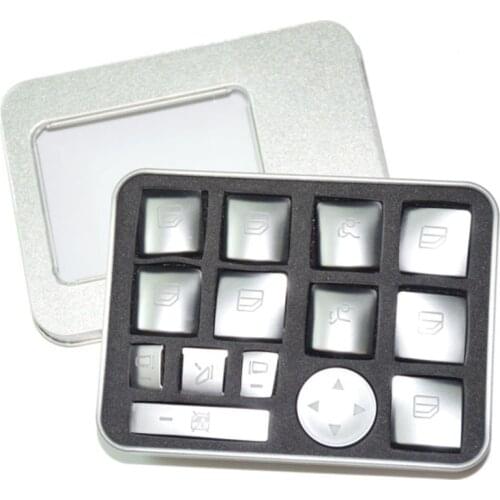 For Mercedes Benz A/B/C(W204)/E(W212)/GLA /CLA/ GLK/ GL/ ML/ GLE-class Chrome Car Window Lift Switch Button Cover 14pcs