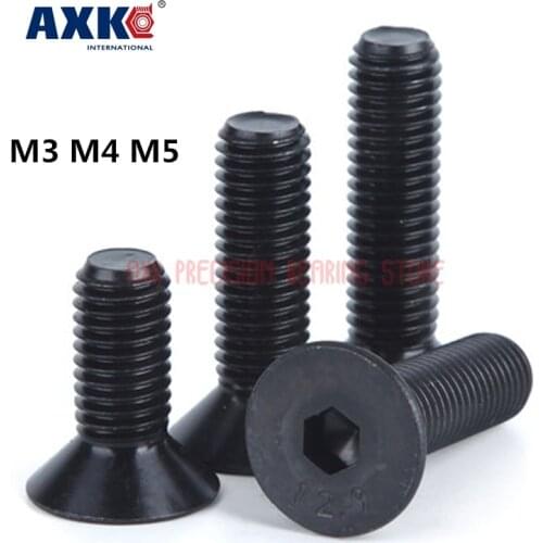 2021 Special Offer Drywall M3 M4 M5 Black 12.9 Grade Hex Socket Head Cap Screw Nails Bolts Hexagon Countersunk Screws Flat Cup