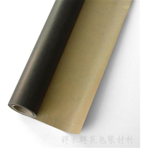 60*10yard Waterproof bicolor Kraft Paper Flowers Wrapping Paper Gift Wrap Bouquet Packaging Craft Paper Flower Shop Supplies