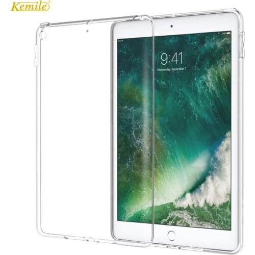Kemile Case for iPad Pro 11 2018 Soft Skin Flexible Bumper Transparent TPU Rubber Back Cover Protector for Apple iPad 11 Case