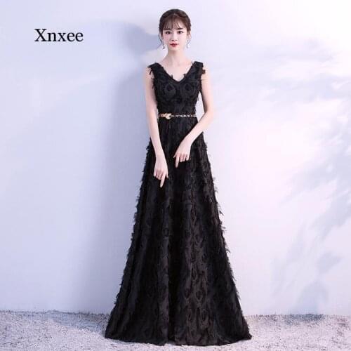 Black Patchwork Evening Party Dress Women Sleeveless Double V Neck Dresses Floor-Length Retro Ball Gowns Vintage Tassel Dress