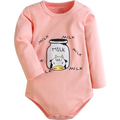 Baby Bodysuits 1 Pieces Baby Girls Boys Cotton Clothes Autumn/Winter Long Sleeve Warm Clothes New born baby Ropa Baby Jumpsuits