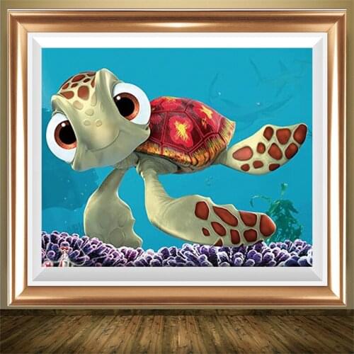 DIY Diamond Mosaic Animal Sea Turtle Tortoise Needlework Full Square Diamond Painting Cross Stitch Embroidery Crystal Wall Art