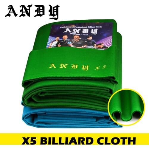 ANDY X5/X10 High Quality Billiard Pool Table Cloth Black 8 table Cloth Professional Billiard Accessories Table Cloth Club use