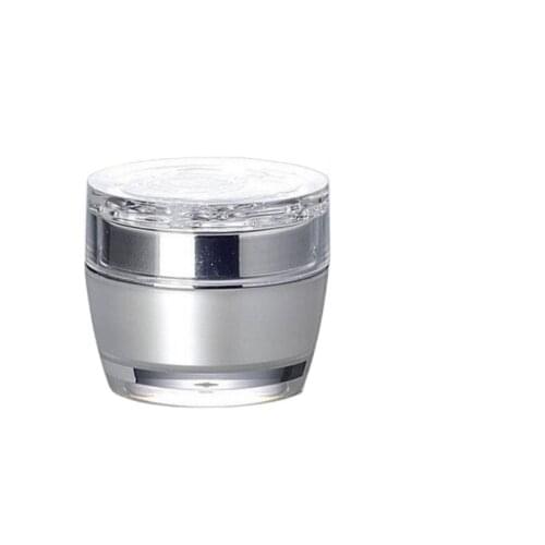 30G pearl white acrylic cream bottle with flower shape lid ,cosmetic container,,cream jar,Cosmetic Jar,Cosmetic Packaging