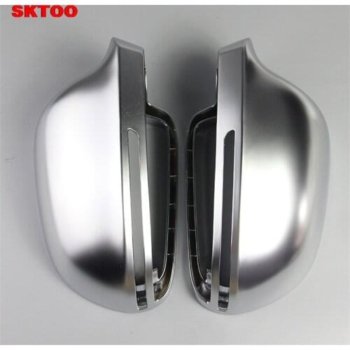 Plating matt mirror housing Modified mirror tremella Chrome mirror cover for Audi B8 A4L A3 A5 A6L Q3