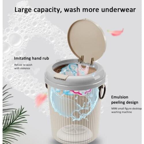 Mini Plastic 8L Portable for baby clothes underwear socks towels Personal Washing Machine Ultrasonic For Travel Home Business