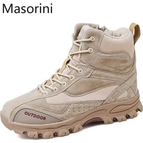 Men Boots Brand Men Combat Shoes Outdoor Non-slip Men Military Boots Men Sneakers Winter Classic Men Safety Shoes Male Footwear