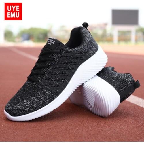 UYEEMU Mens Running Shoes Breathable Mesh All-Match Casual Soft Bottom Non-Slip Wear-Resistant 2021 Summer New Sports Size39-45