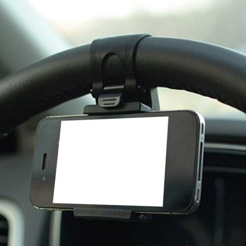 Not Sale Car Holder Mini Air Vent Steering Wheel Clip Mount Cell Phone Mobile Holder Universal For IPhone Support Bracket Stand