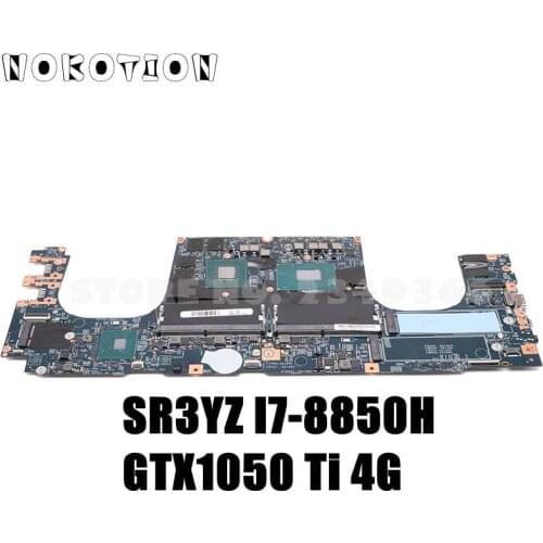 NOKOTION For Lenovo ThinkPad X1 Laptop motherboard I7-8850H CPU GTX1050TI 01YU931 LPM-1 MB 17870-1 448.0DY04.0011 448.0DY05.0011
