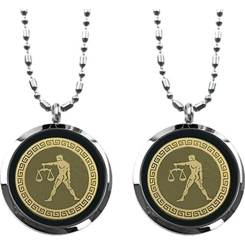 Libra Anti EMF Radiation Protection Pendant Necklace with Negative Ions Quantum Scalar Energy Spiritual Necklace for Men Women