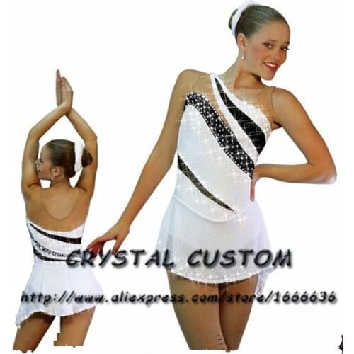 Crystal Custom Figure Skating Dress Girls New Brand Ice Skating Clothes For Competition DR4713