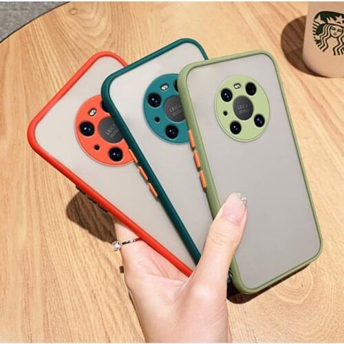 Transparent Matte Shockproof Lens Protection Case For Huawei Mate 40 20 30 Pro Plus Honor 30S lite 10X Max 9X 9A Y6P Y8P Nova 7