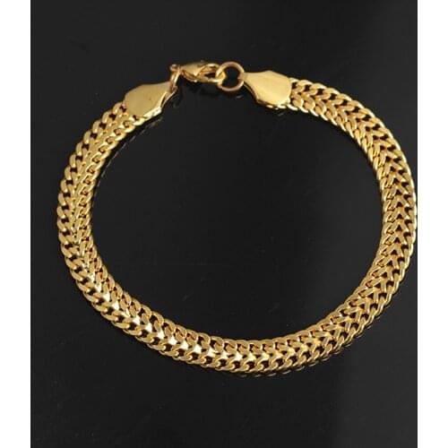 QrhYK Golden Bracelets