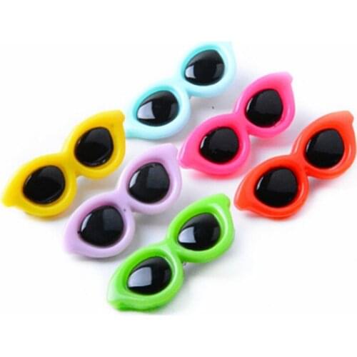 10pcs Pet Dog Sunglasses Heart-Shaped Cute Puppy Pets Cool Dress Up Hair Accessories