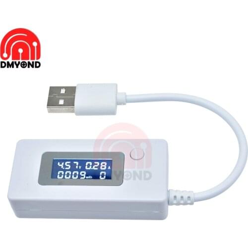 LCD Backlight USB Current Voltage Charging Capacity Tester Meter Charger Doctor Voltmeter Ammeter Monitor Detector Mobile Phone