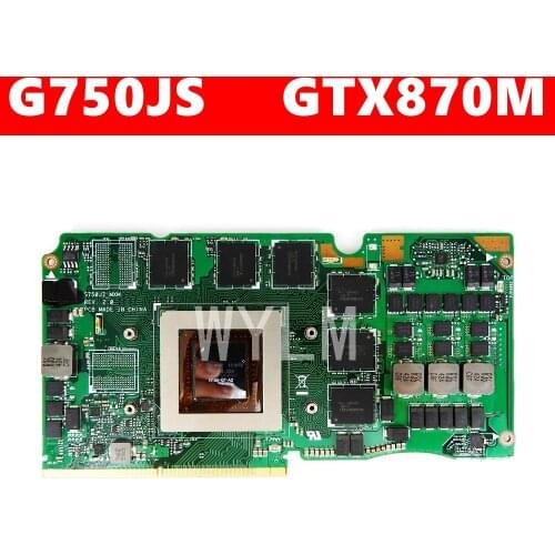 G750JS_MXM_N15E-GT-A2 VGA GTX870M/3G Graphic Card For Asus ROG G750JS G750J G750JZ Laptop Video Card 100% Tested