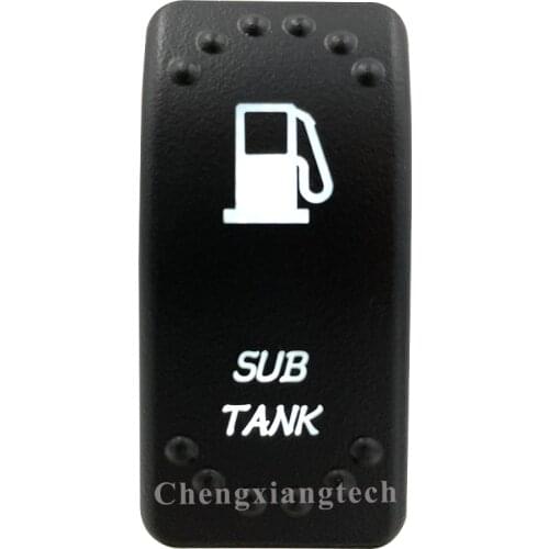 Car Boat SUV UTV RV Truck-White Led -5 Pins-On Off-Laser Etched-Sub Tank-Rocker Switch-12v 24v-Overload Protection-IP66