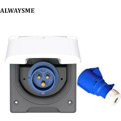 ALWAYSME Waterproof RV Parking Power Socket Hatch For RV