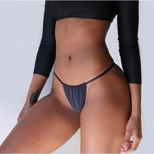 Women Summer Sexy Bikini Briefs Thong Panties Seamless Briefs Plug Size 2021 New