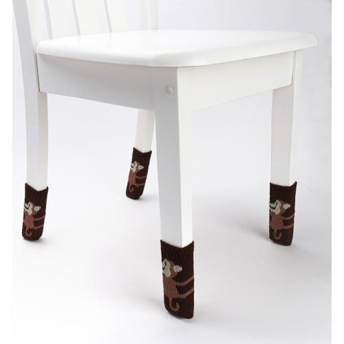 Anti-Slip Sleeve Sock Floor Protector Chair Table Leg Knitting Furniture Cover Pad Foot Sleeve Home Decoration Supply