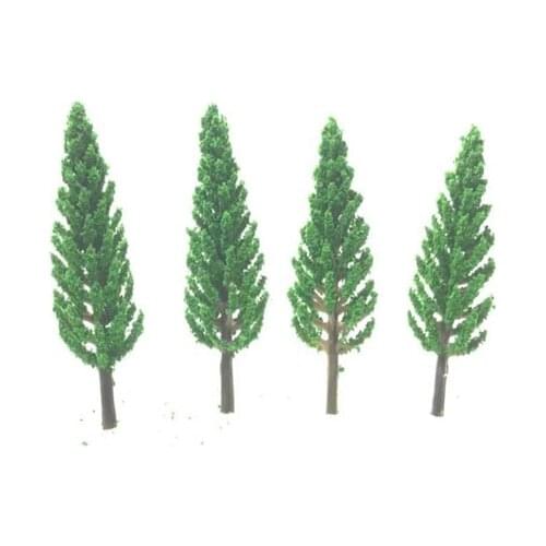 100pcs/lot 58mm Model Pine Trees Model Train Park Trees For N Or Z Scale Diorama Scenery Building Kits Toy