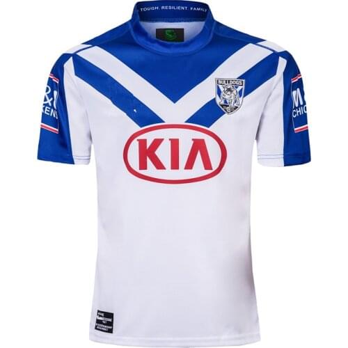 2019 BULLDOGS HOME 1985 RETRO - MENS RUGBY JERSEY Size: S-5XL (Print Custom Name Number)Top Quality.Free Delivery