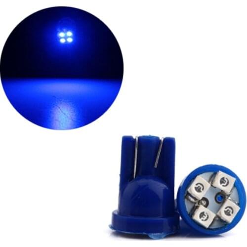 50Pcs Blue Wedge T10 W5W 1210 4SMD LED Car Bulbs 168 194 Clearance Lamps Interior Reading Dome Door License Plate Lights 12V