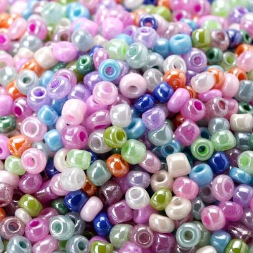 500Pcs 3mm Cream Czech Spacer Glass Seed Beads For Handmade Jewelry Making DIY Bracelet Necklace Bag Clothes Sewing Accessories
