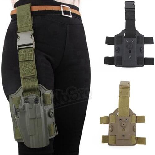 Tactical Drop Thigh Gun Holster Adapter Platform Leg Paddle for Glock 17 19 M9 P226 Pistol Holster Paddle Hunting Accessories