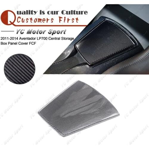 Car Accessories Full Carbon Fiber Interior Trim Fit For 2011-2014 Aventador LP700 Central Storage Box Panel Cover