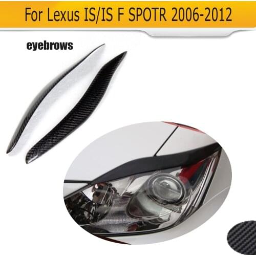 Carbon fiber car headlamps Eyelid auto Lamp Eyebrows for lexus IS250 IS350 2006-2012