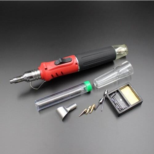 10 in 1 HS-1115K Electronic Ignition Gas Soldering Iron Kit Set Gas Blow Torch Welding Pen Burner Tools For DIY Soldering