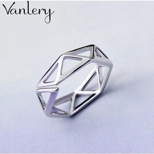 Bohemian Vintage Big Hexagon Rings For Women Lady Men Antique Knuckle Rings Boho Jewelry Anillos