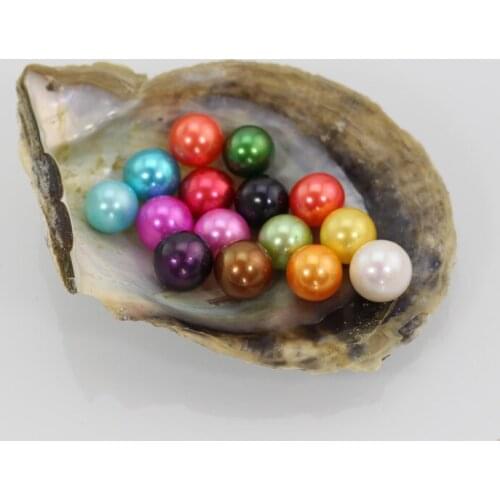 20pcs/lot 7-8MM Cultivated Round Dyed Pearls AAA Loose Pearl Beads Akoya Colored Jewelry Making Beads DIY FP242