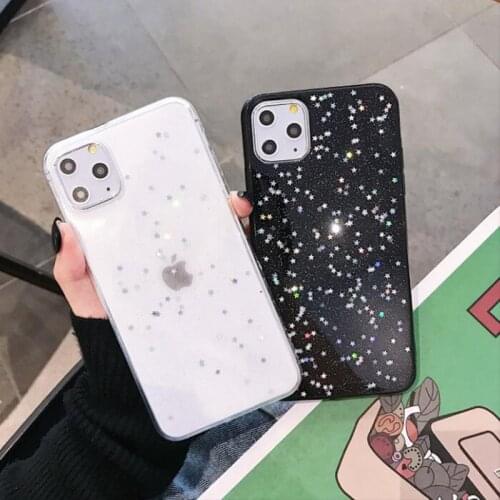 For iphone 12 11 Pro XS MAX XR iphone 7 8 plus Case Clear Star Cover Coque Cases for iphone 6 s 6s plus iphone 5s se 12 Mini XR