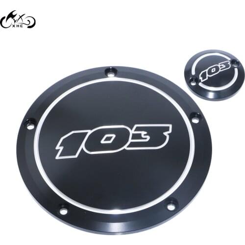Motorcycle Black 103 Derby Timing Timer Cover For Harley Touring Road Street Glide Ultra Classic FLHTCU FLTRX FLHX Road King