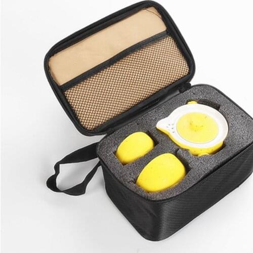 Dehua Quik cup 1 gaiwan and 2 cups with protection bag special offer travel portable Quik cup of two Cup group