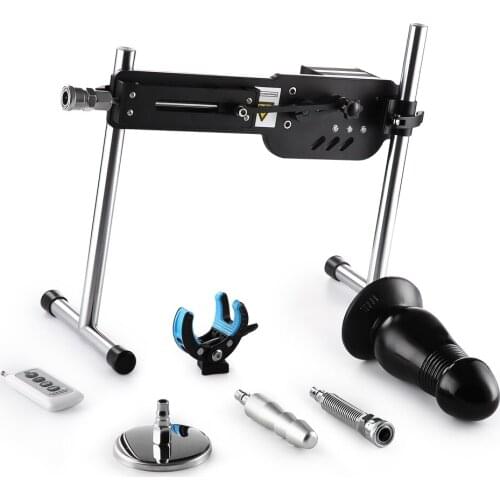 FAAK Sex Machine Automatic For Women and Men 70W Strong Power Solid Support Adult Sex Toy with Anal Dildo Attachment Telescopic