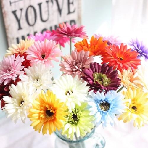 1/3/5Pcs 10cm Silk Gerbera Scrapbooking Wedding Home Decoration Accessories Diy Christmas Garland Artificial Fake Flowers