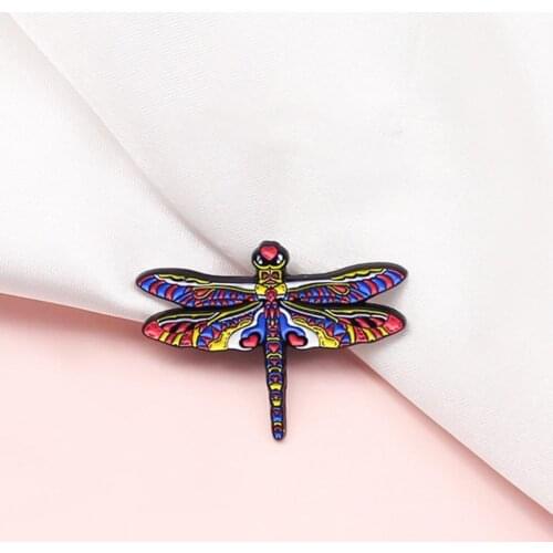 Wear Resistant Cute Dragonfly Shape Collar Brooch Collection Collar Brooch Funny Costume Jewellery
