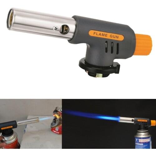 Camping Butane Burner Welding Gas Torch Outdoor Hiking Picnic BBQ Brazing Gas Torch Soldering Heat Gun for Welding Equipment