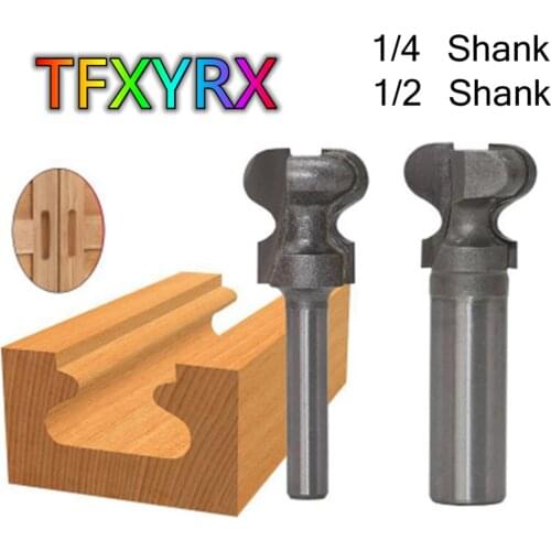1pc 1/4 1/2inch Shank Double Finger Router Bit Industrial Grade Woodworking Tools Milling Cutter for Wood End Mill